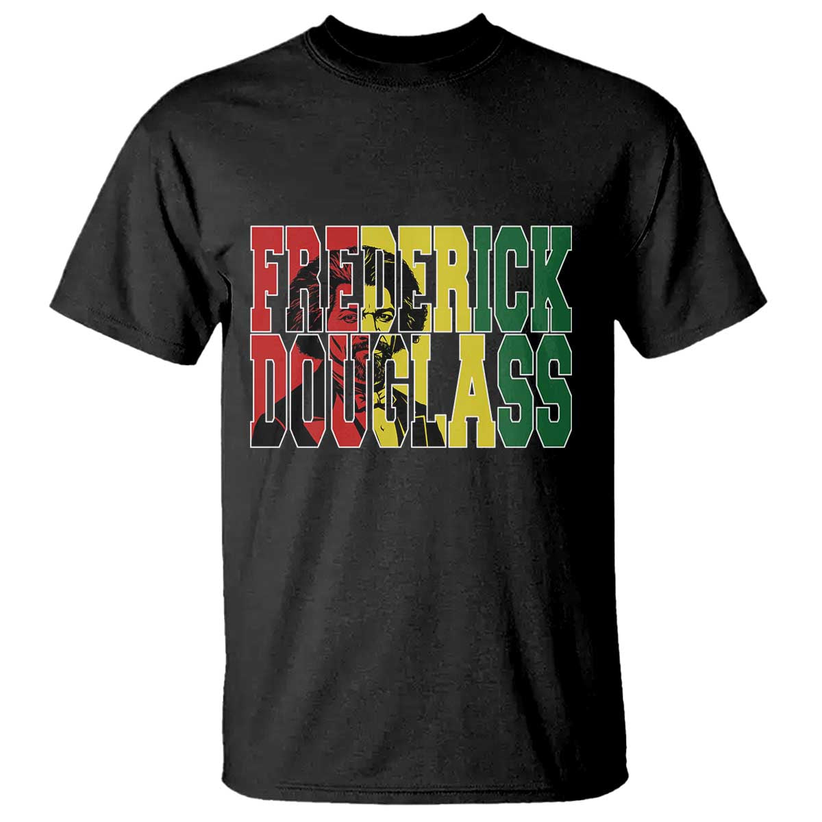 Frederick Douglass T Shirt Pan African Flag Black History Month - African Pride