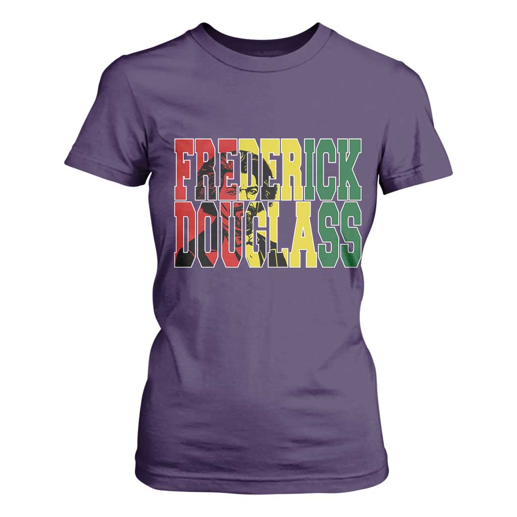 Frederick Douglass T Shirt For Women Pan African Flag Black History Month - African Pride