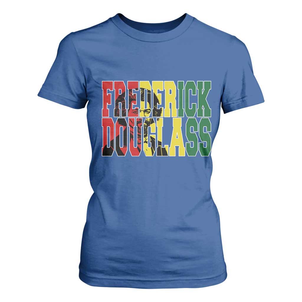 Frederick Douglass T Shirt For Women Pan African Flag Black History Month - African Pride