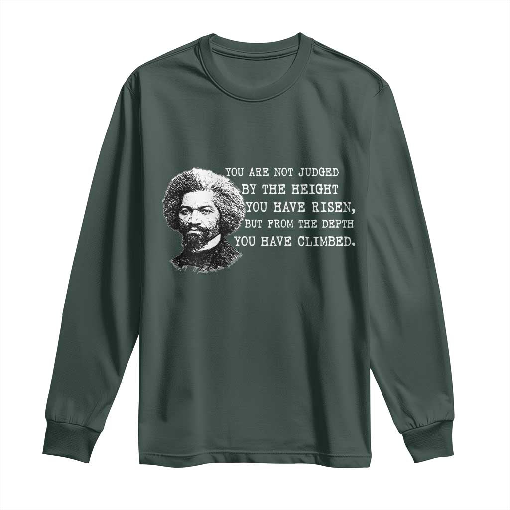 Frederick Douglass Quote Long Sleeve Shirt Black History Month