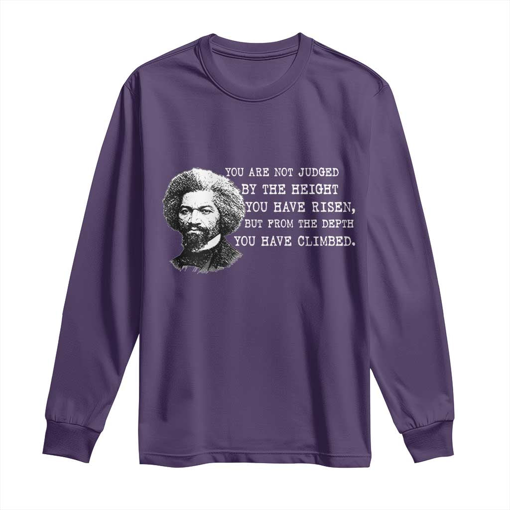 Frederick Douglass Quote Long Sleeve Shirt Black History Month