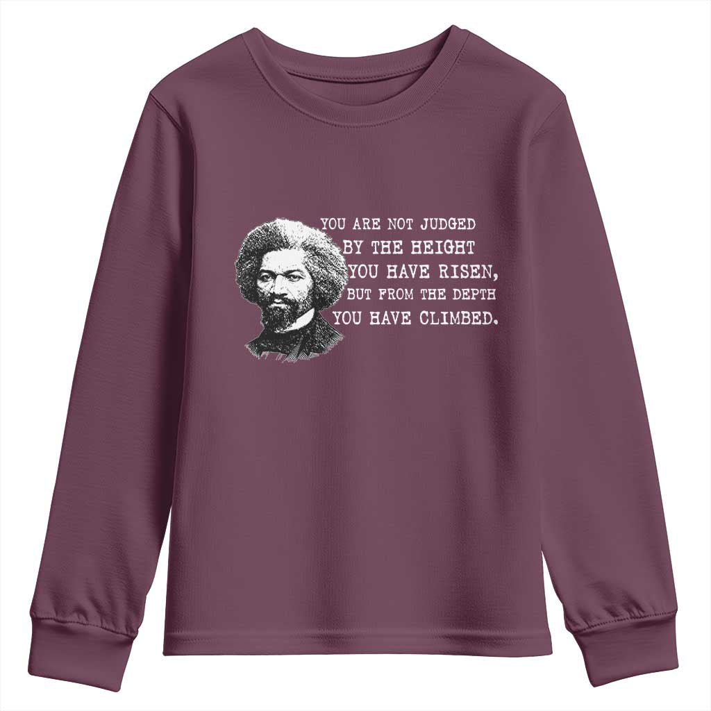 Frederick Douglass Quote Youth Sweatshirt Black History Month