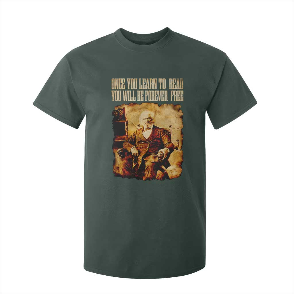 Frederick Douglass Quote T Shirt For Kid Once You Learn to Read