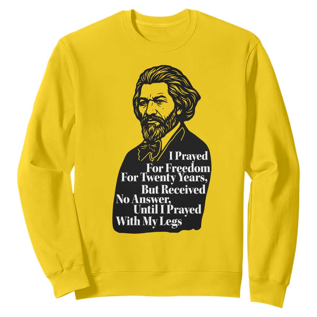 Frederick Douglass Inspirational Quote Sweatshirt Black History Month
