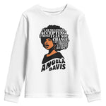 Angela Davis Inspirational Quote Youth Sweatshirt I Am No Longer Accepting The Things I Cannot Change