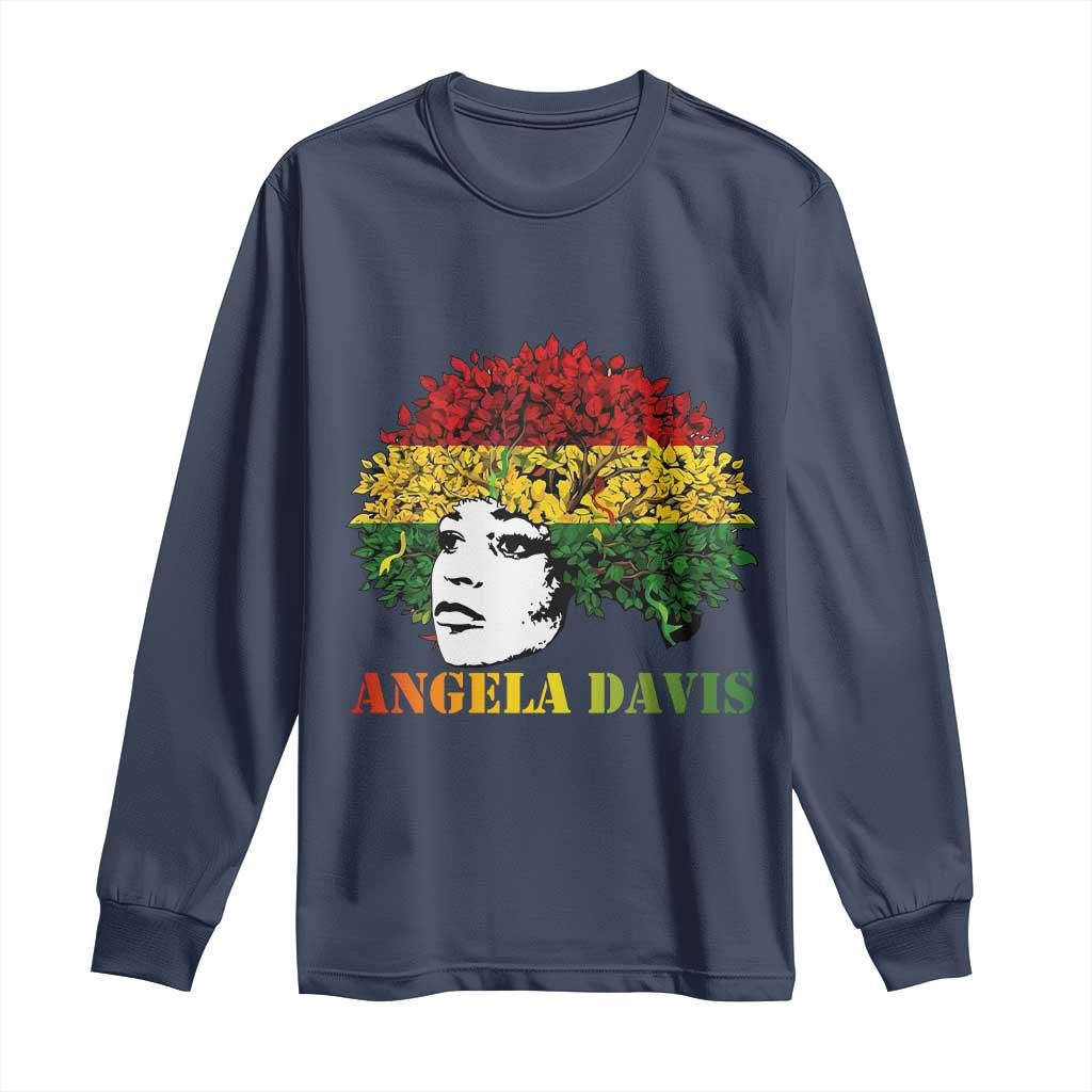 Angela Davis Long Sleeve Shirt Black History Month