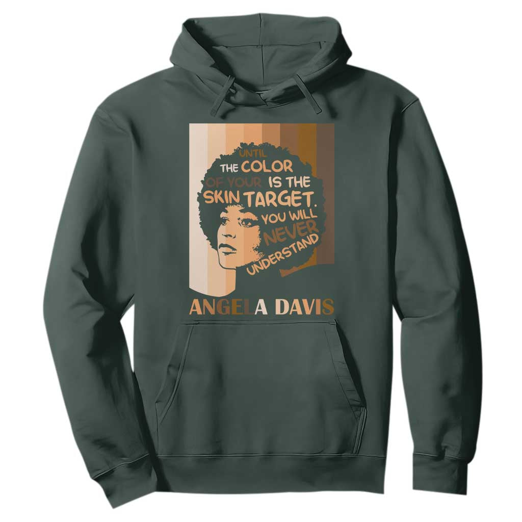 Angela Davis Inspirational Quote Hoodie Black Pride Melanin - African Pride