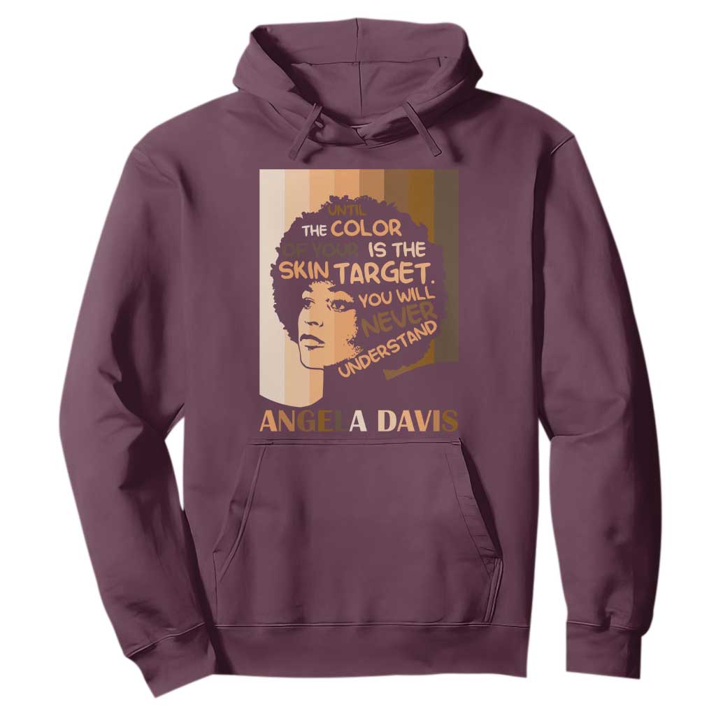 Angela Davis Inspirational Quote Hoodie Black Pride Melanin - African Pride