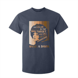 Angela Davis Inspirational Quote T Shirt For Kid Black Pride Melanin - African Pride