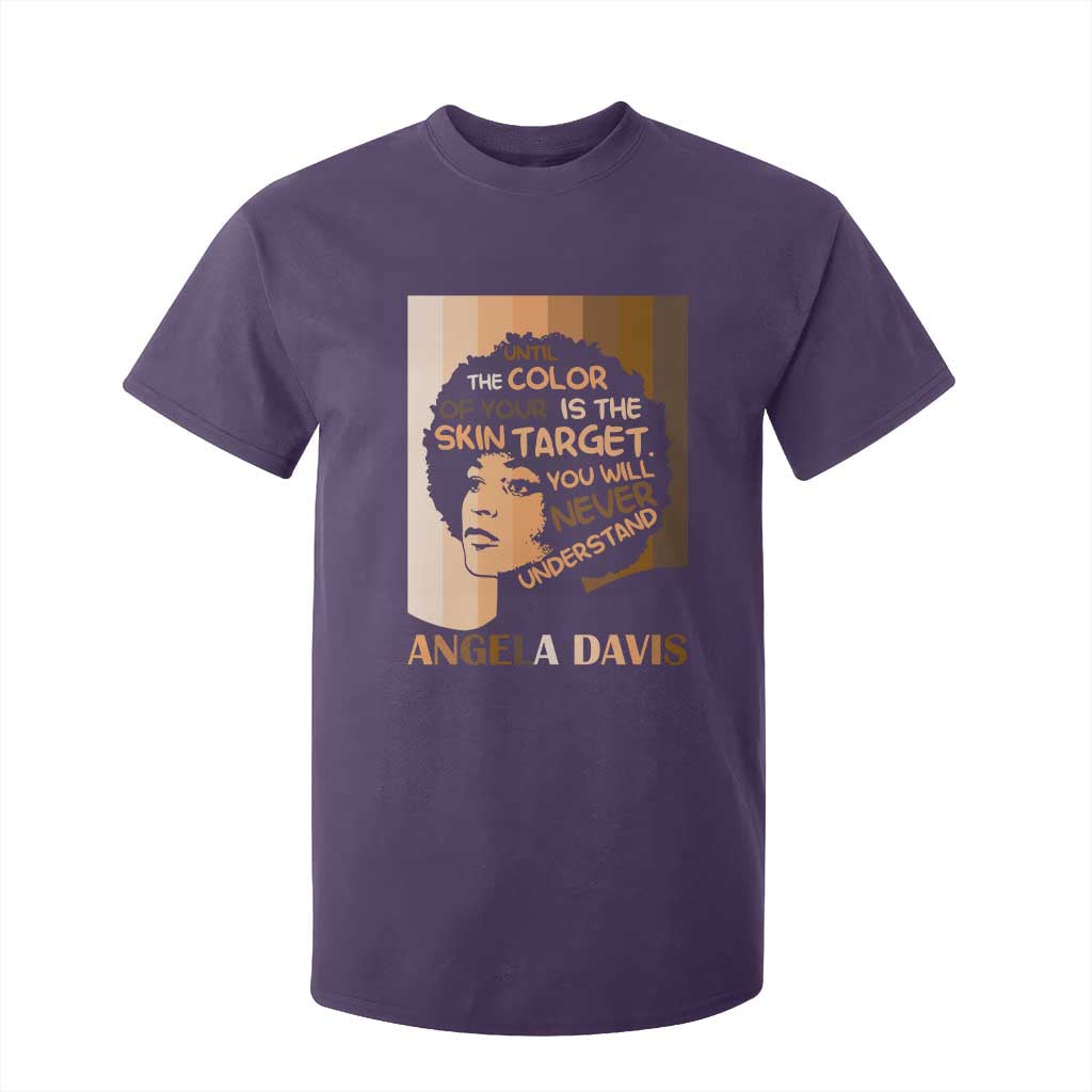 Angela Davis Inspirational Quote T Shirt For Kid Black Pride Melanin - African Pride