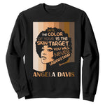 Angela Davis Inspirational Quote Sweatshirt Black Pride Melanin - African Pride