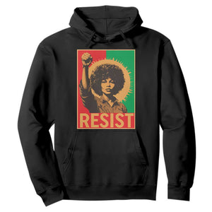 Angela Davis Hoodie Political Protest Resist Civil Rights Freedom - African Pride