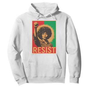 Angela Davis Hoodie Political Protest Resist Civil Rights Freedom - African Pride