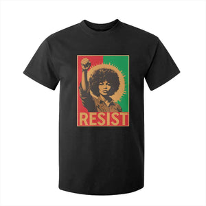 Angela Davis T Shirt For Kid Political Protest Resist Civil Rights Freedom - African Pride