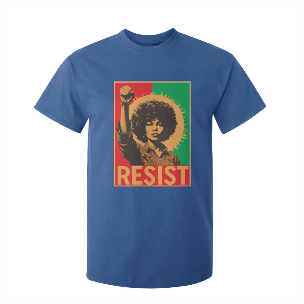 Angela Davis T Shirt For Kid Political Protest Resist Civil Rights Freedom - African Pride