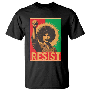 Angela Davis T Shirt Political Protest Resist Civil Rights Freedom - African Pride