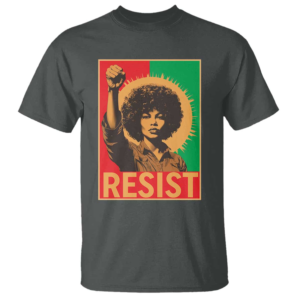 Angela Davis T Shirt Political Protest Resist Civil Rights Freedom - African Pride