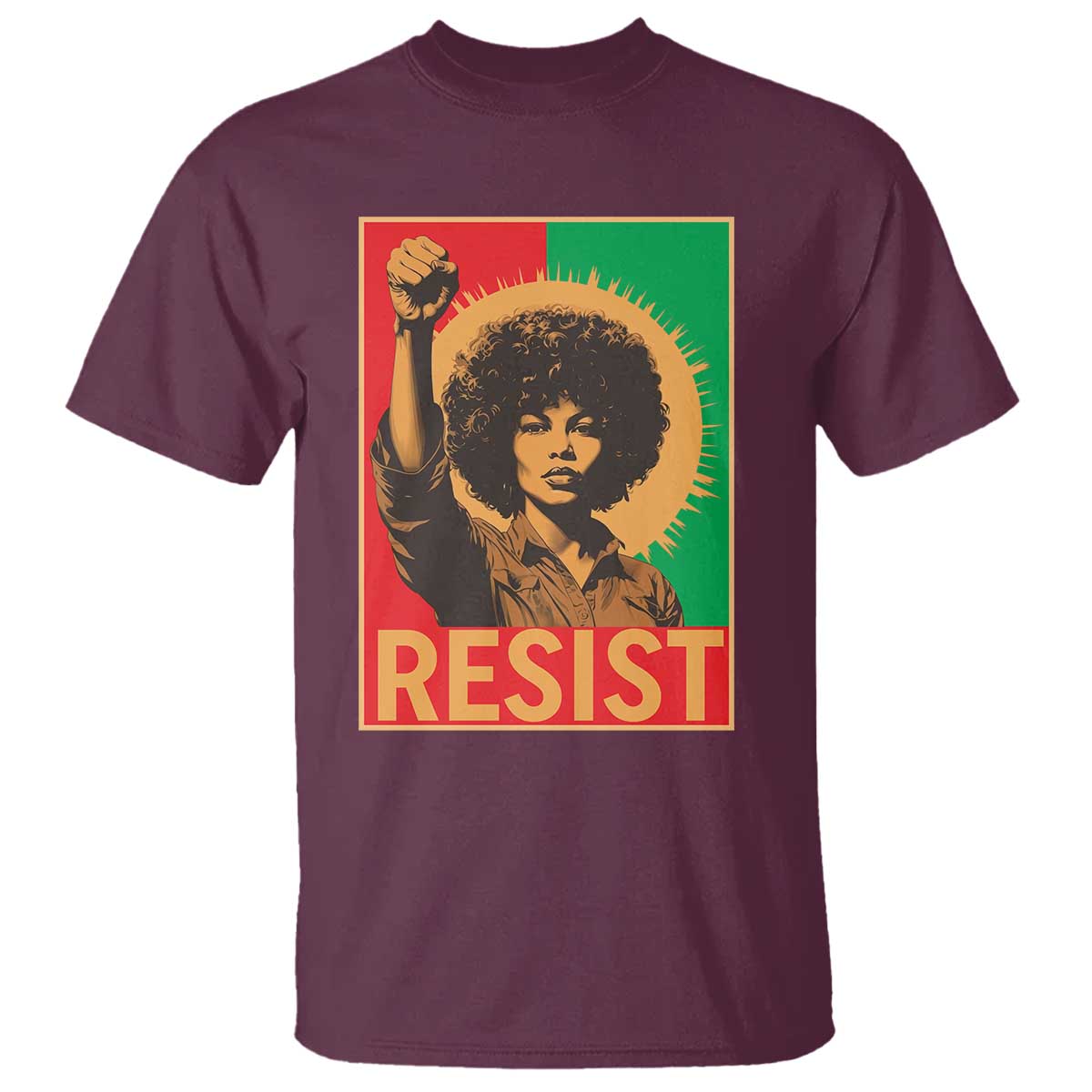 Angela Davis T Shirt Political Protest Resist Civil Rights Freedom - African Pride