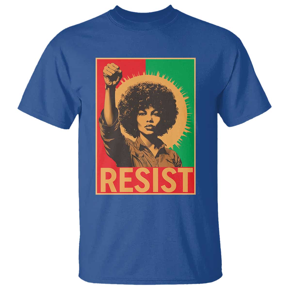 Angela Davis T Shirt Political Protest Resist Civil Rights Freedom - African Pride