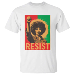 Angela Davis T Shirt Political Protest Resist Civil Rights Freedom - African Pride