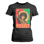 Angela Davis T Shirt For Women Political Protest Resist Civil Rights Freedom - African Pride