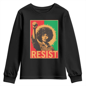 Angela Davis Youth Sweatshirt Political Protest Resist Civil Rights Freedom - African Pride