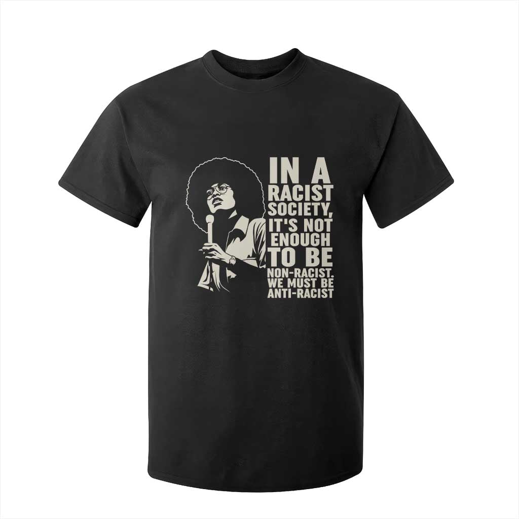 Angela Davis Inspirational Quote T Shirt For Kid - African Pride