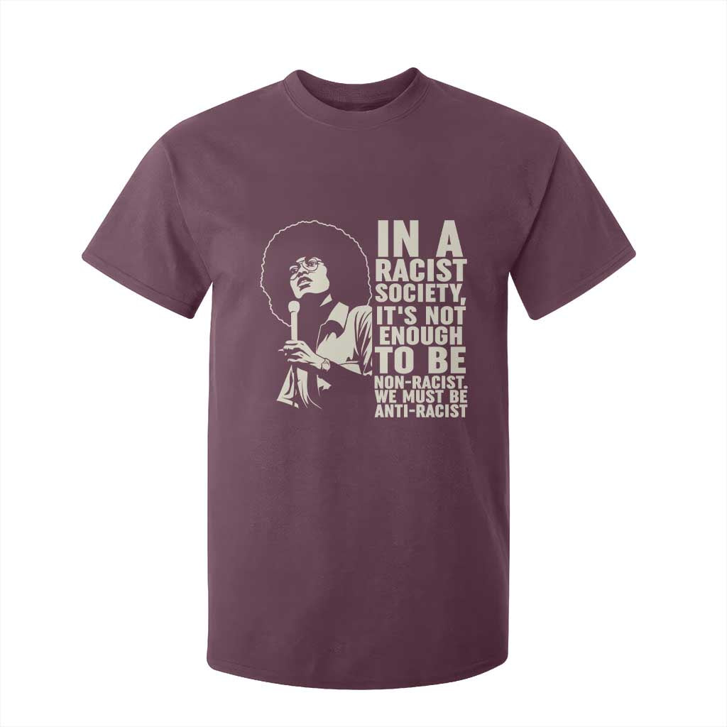 Angela Davis Inspirational Quote T Shirt For Kid - African Pride