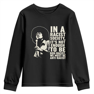 Angela Davis Inspirational Quote Youth Sweatshirt - African Pride