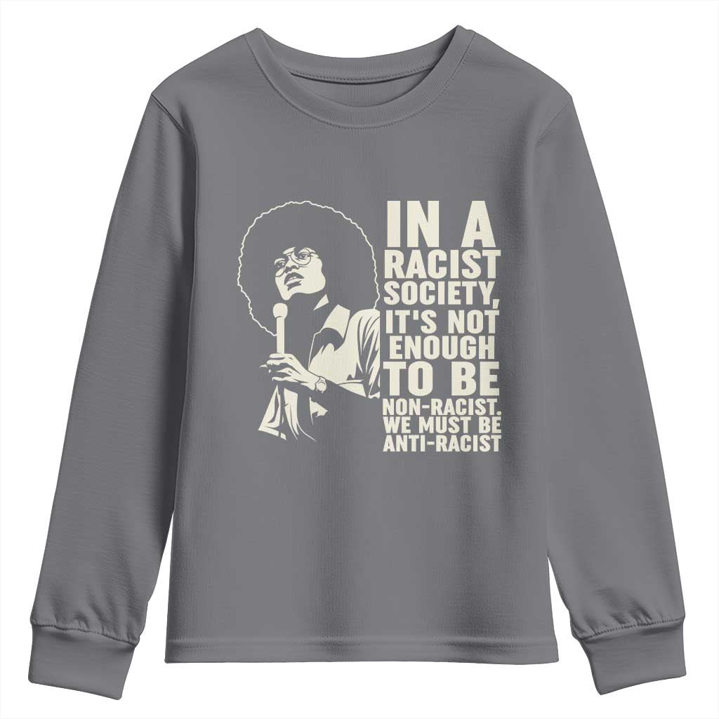 Angela Davis Inspirational Quote Youth Sweatshirt - African Pride