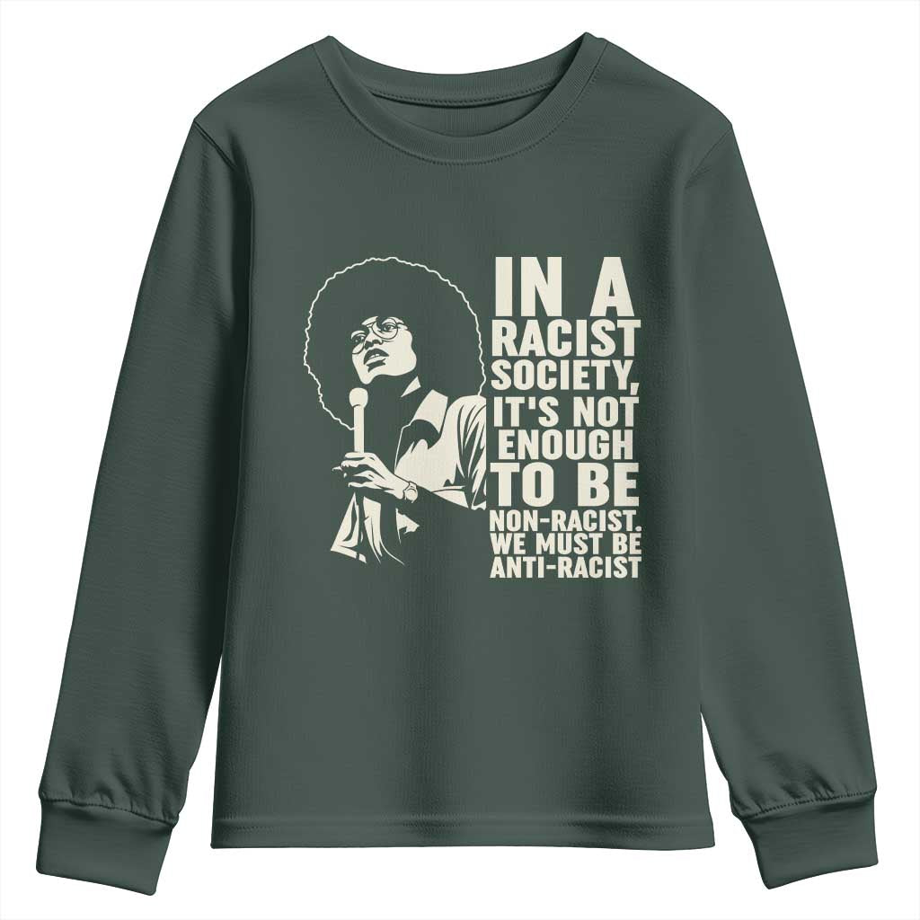 Angela Davis Inspirational Quote Youth Sweatshirt - African Pride