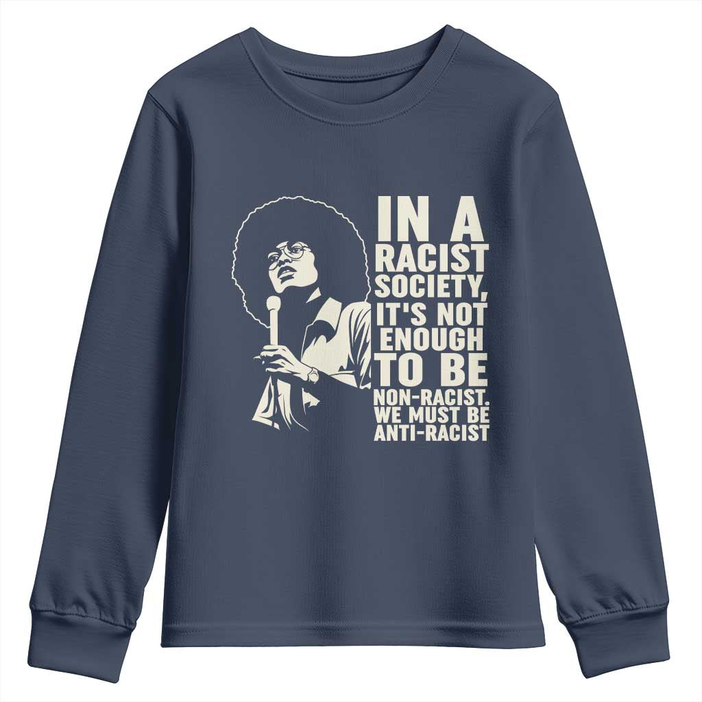 Angela Davis Inspirational Quote Youth Sweatshirt - African Pride