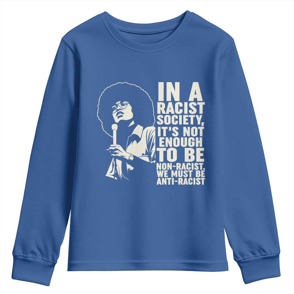 Angela Davis Inspirational Quote Youth Sweatshirt - African Pride