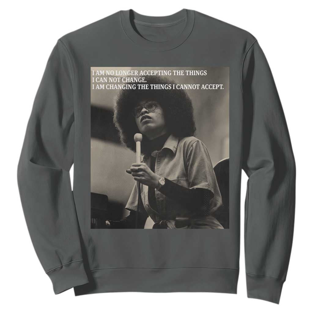Angela Davis Inspirational Quote Sweatshirt Black History Month - African Pride