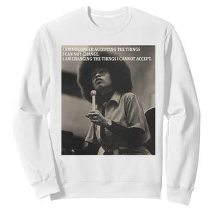 Angela Davis Inspirational Quote Sweatshirt Black History Month - African Pride