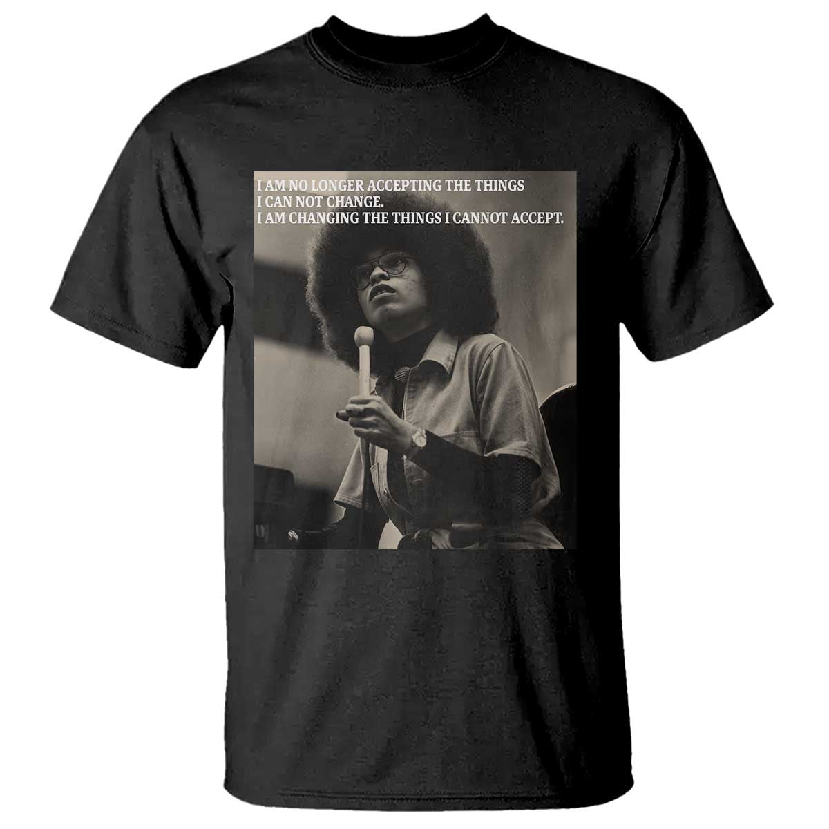 Angela Davis Inspirational Quote T Shirt Black History Month - African Pride