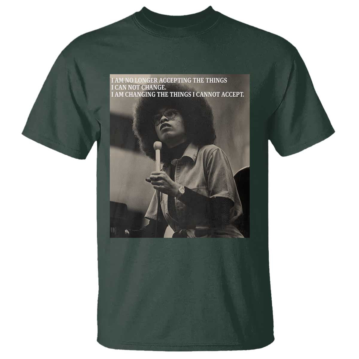 Angela Davis Inspirational Quote T Shirt Black History Month - African Pride