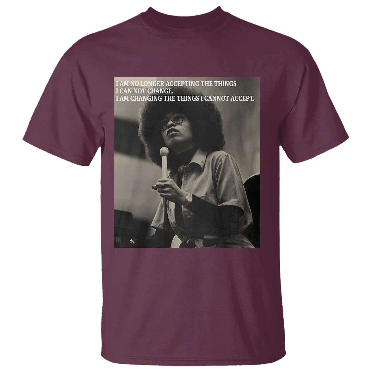 Angela Davis Inspirational Quote T Shirt Black History Month - African Pride