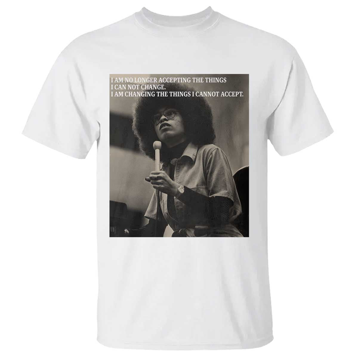 Angela Davis Inspirational Quote T Shirt Black History Month - African Pride