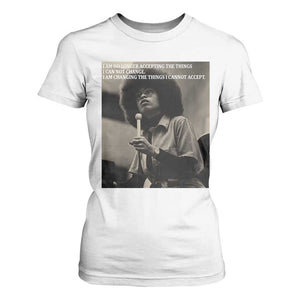 Angela Davis Inspirational Quote T Shirt For Women Black History Month - African Pride