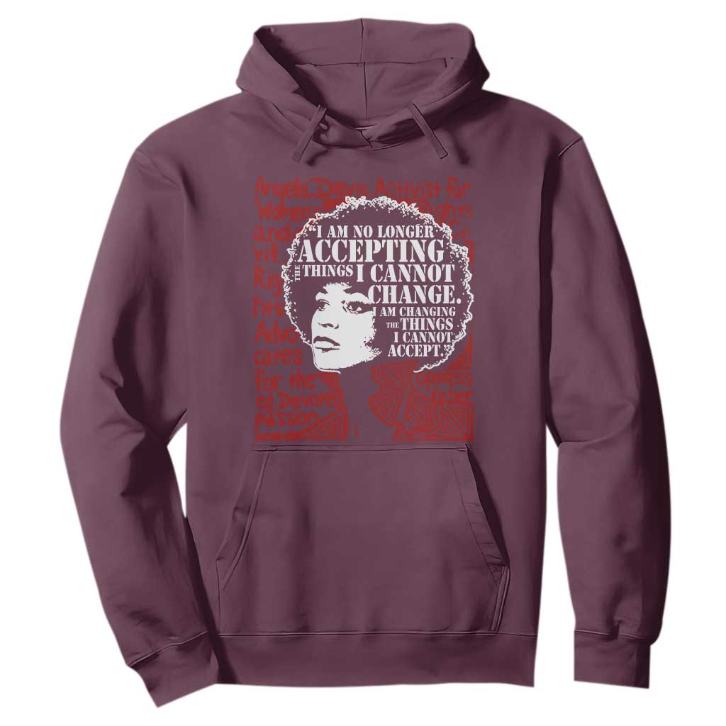 Angela Davis Inspirational Quote Hoodie Black History Month