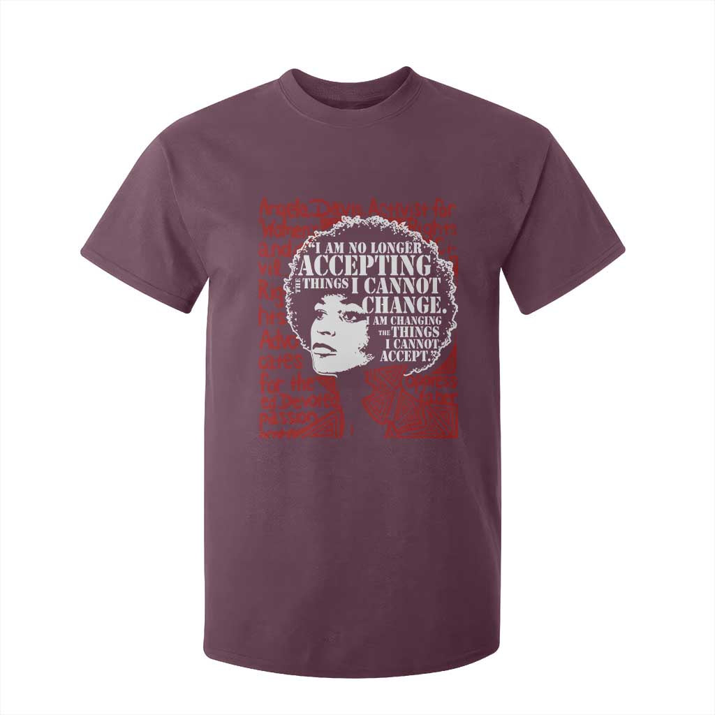 Angela Davis Inspirational Quote T Shirt For Kid Black History Month