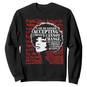 Angela Davis Inspirational Quote Sweatshirt Black History Month