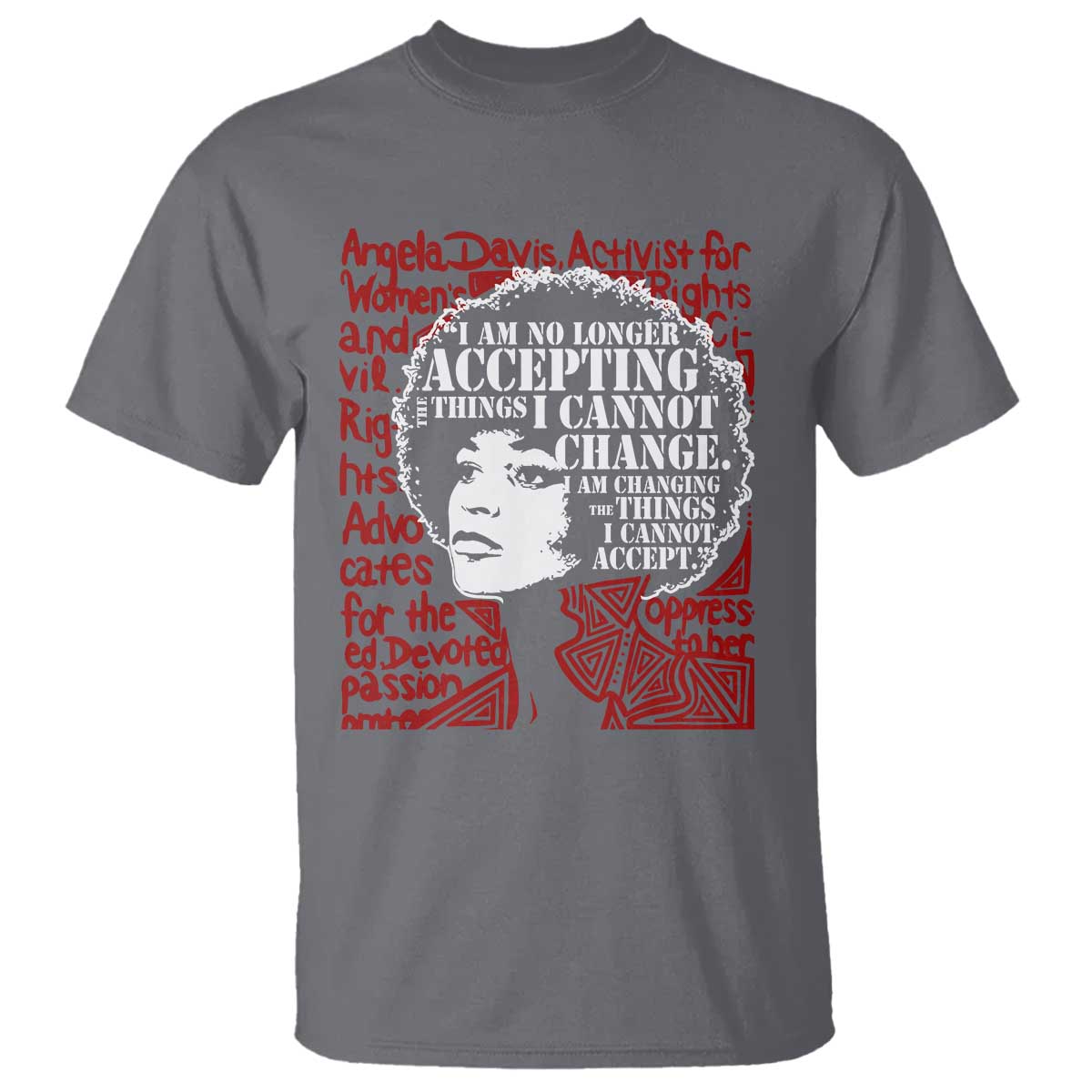 Angela Davis Inspirational Quote T Shirt Black History Month