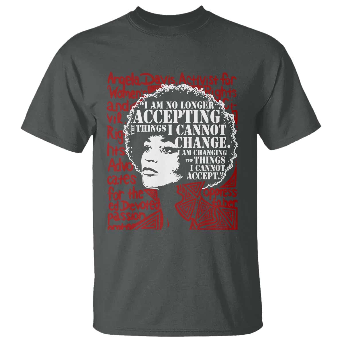 Angela Davis Inspirational Quote T Shirt Black History Month