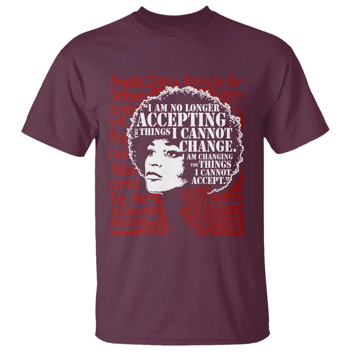 Angela Davis Inspirational Quote T Shirt Black History Month