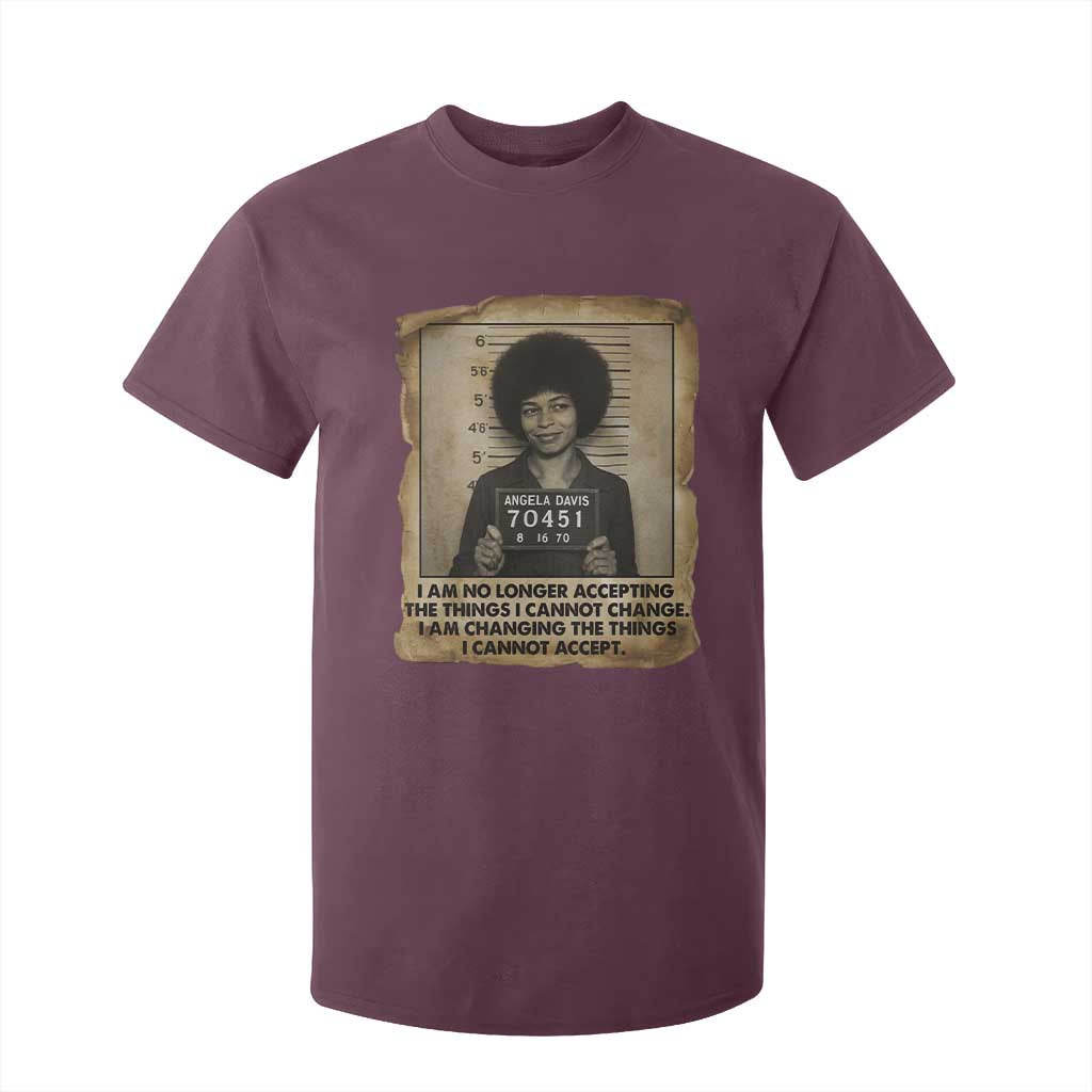 Angela Davis Inspirational Quote T Shirt For Kid Black History Melanin