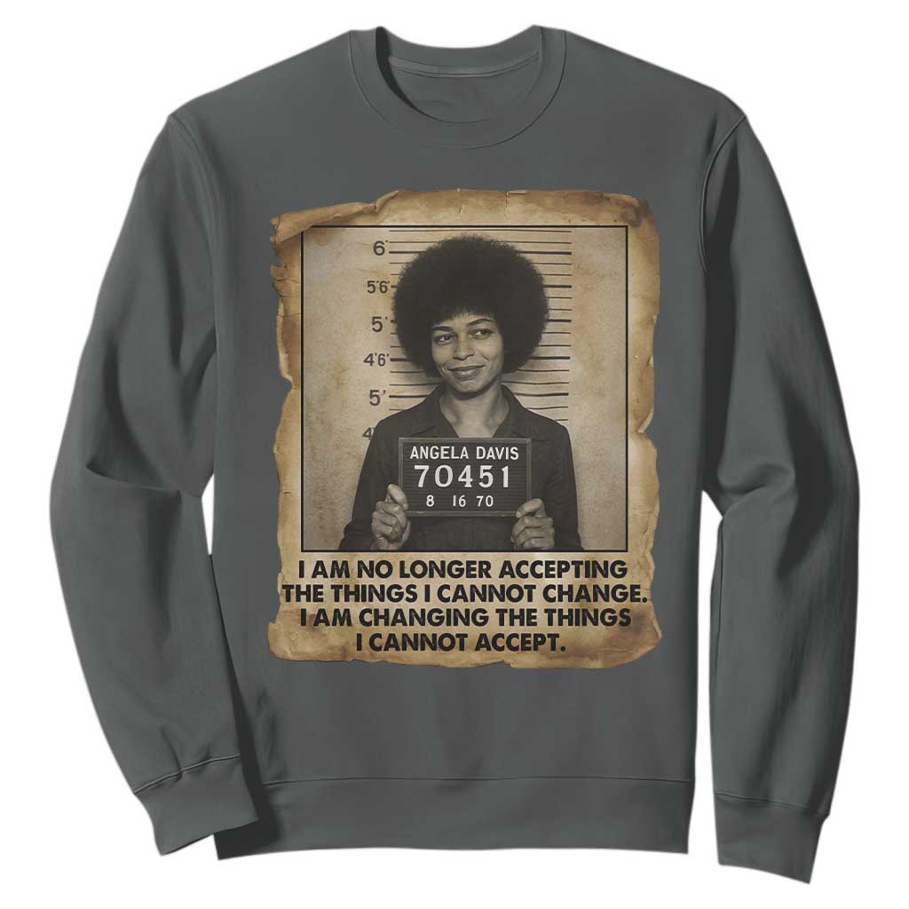 Angela Davis Inspirational Quote Sweatshirt Black History Melanin