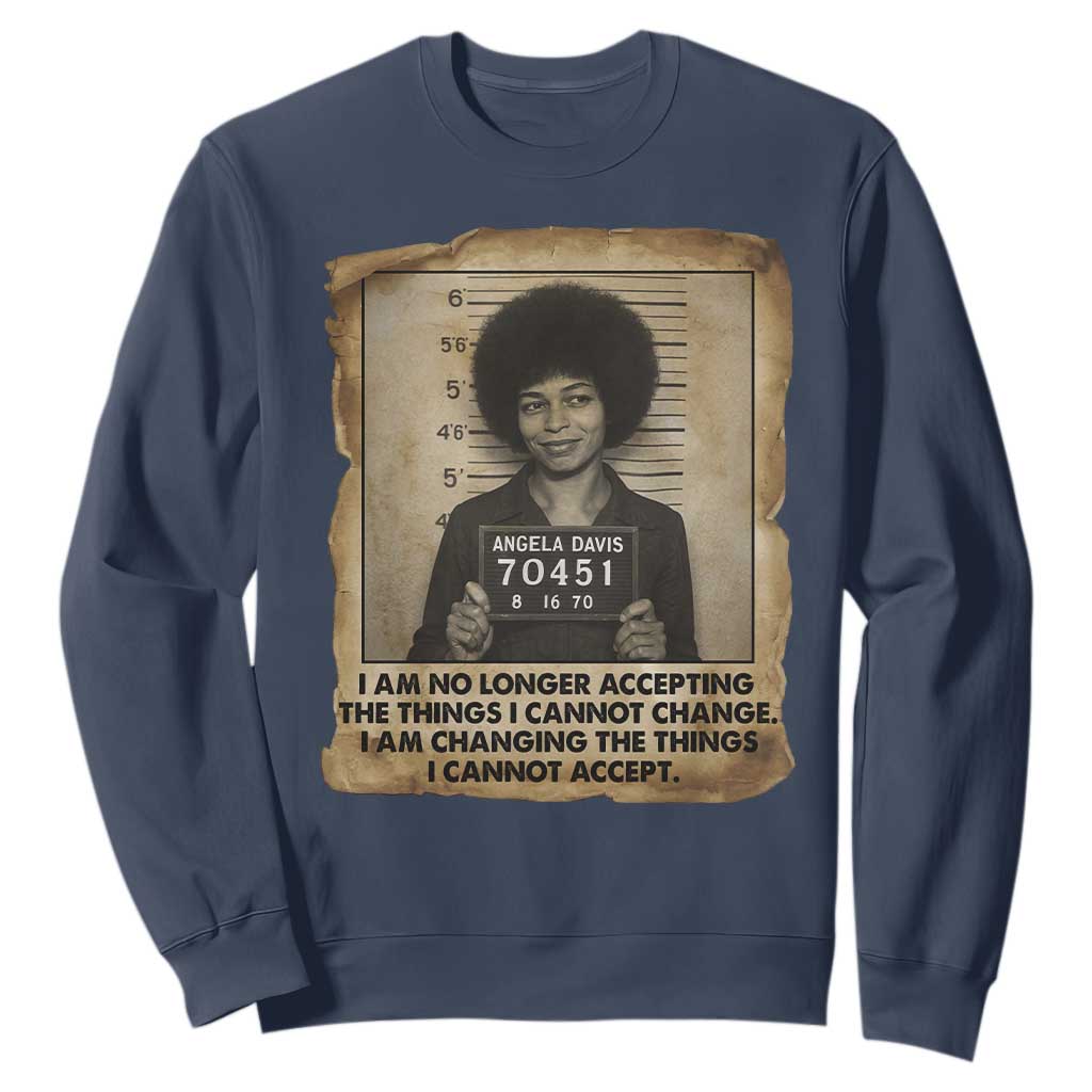 Angela Davis Inspirational Quote Sweatshirt Black History Melanin