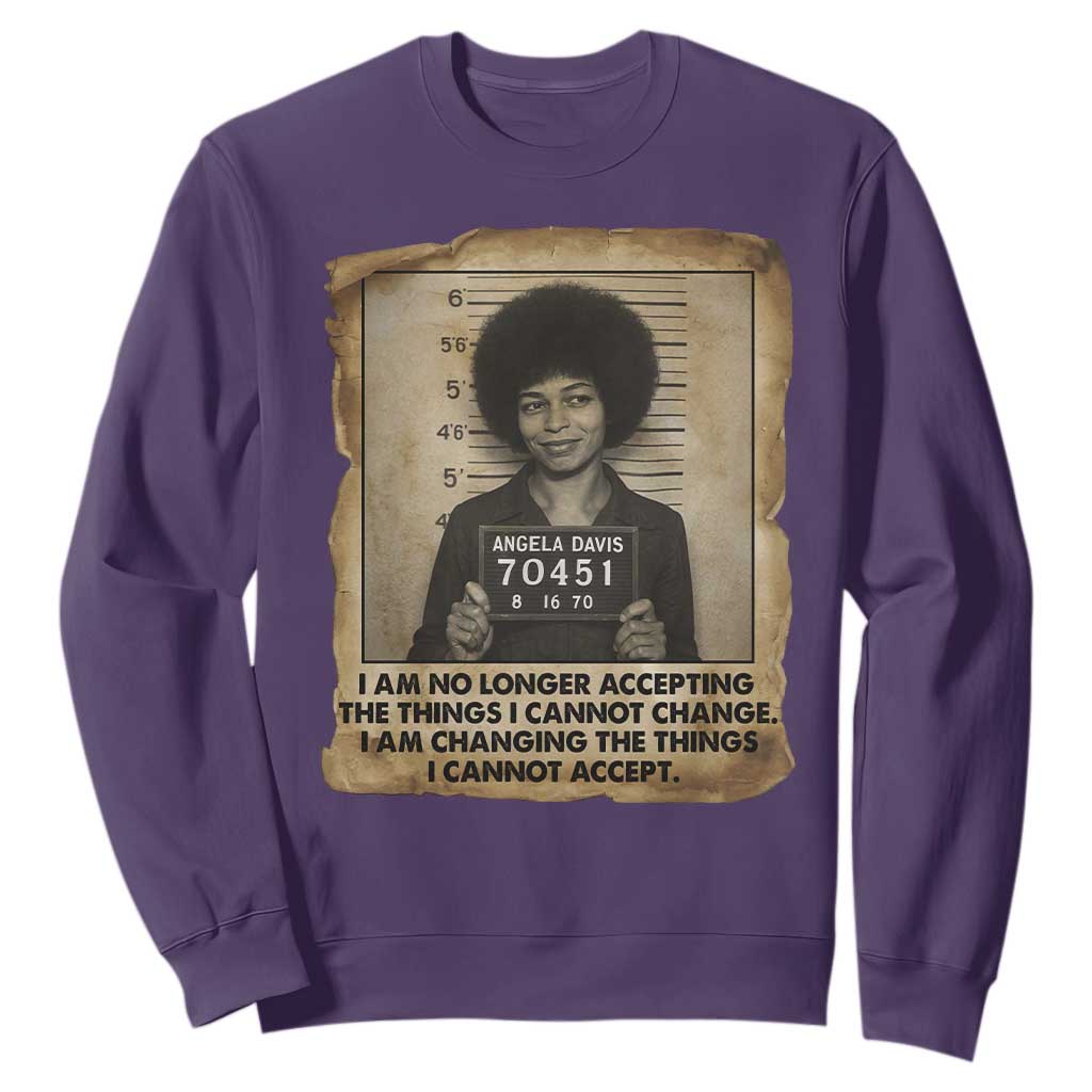 Angela Davis Inspirational Quote Sweatshirt Black History Melanin